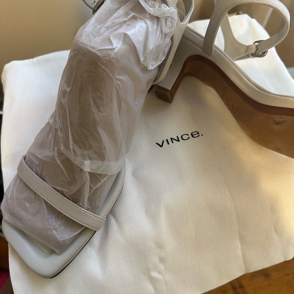Vince Women's Cream Heeled Sandals